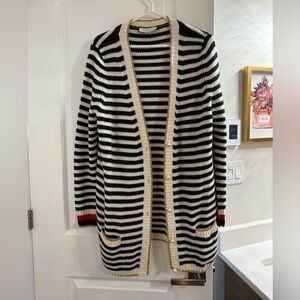 Gucci size XL cardigan with gold and red accents